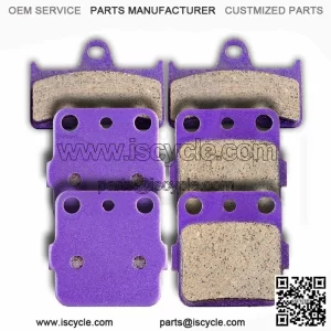 F+R Carbon fiber Brake Pads For Grizzly 660 YFM660F 4x4 2002-2004