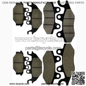 Front Rear Brake Pads for Kawasaki Mule Pro-Fx Pro-Fxt KAF820 2015-2016