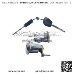 Door Lock Cylinder Kit Compatible with Aixam, Chatenet, Ligier, Microcar, Minauto