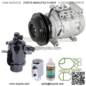 AC Compressor with Repair Kit for Mercedes 420SEL 560SEC