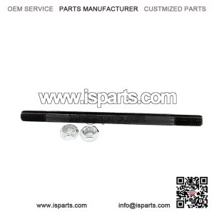 16" x 5/8" Threaded Jackshaft Axle with Keyway and Lock Nuts, for Mini Bikes and Go Karts.