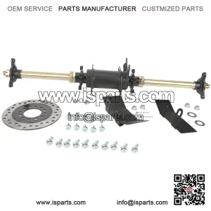 710mm (28") Rear Axle Kit with Disc Brake Hub, for ATVs, Go Karts, Mini Bikes, and Buggies from 70cc to 150cc.