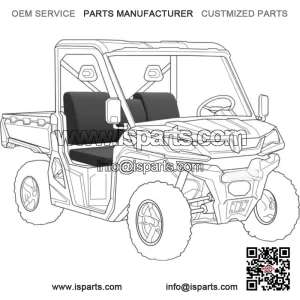 Canvas Seat Cover for CF Moto Uforce 1000 (2013 On)