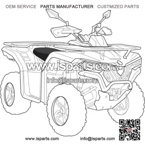 Canvas Seat Cover for CF Moto C Force 625 (2022 and Newer) ATV UTV