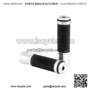 ALUMINIUM RUBBER GRIPS (125mm, ?24mm) ?C For Vespa P80?150X, PX80?200E