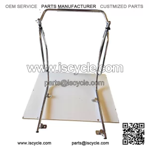 Classic 3-Piece Chrome Crashbar / Side Protection Set ?C No Drilling, fits Vespa PX, PE & T5.