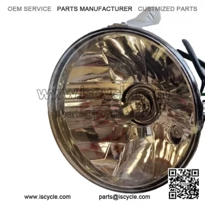 Complete Headlight Assembly with Halogen & LED Parking Bulb for Vespa PX/P/LML/T5 (2001-onwards).