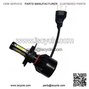 H4 12V 35/35W Halogen Headlight Bulb in Black LED Style for Vespa PX Disc, LML Star & GTS etc.