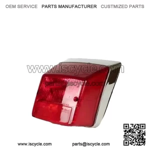 Chrome 4T Tail Lamp / Rear Brake Light Assembly for Vespa PX, Star, Stella & LML.