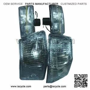 Set of 4 Clear Front & Rear Indicators ?C fits VESPA PX, LML, STAR & STELLA.