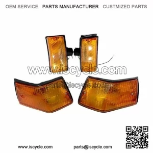 SET OF 4 FRONT & REAR INDICATORS ?C Fits Vespa PX, LML, Star, Stella Models