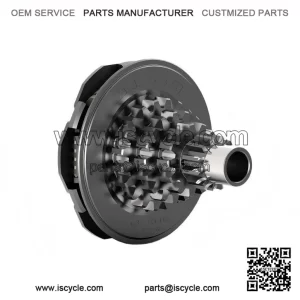 Gear Shift Kit with Crash Pads for Vespa 125/150/200 PX, PE & Rainbow.