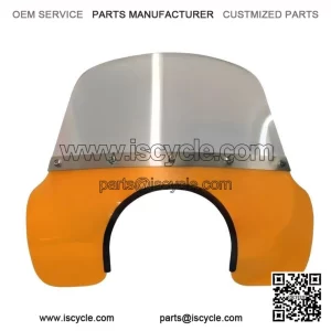 Transparent Orange Flyscreen / Fly Wind Screen Mod for Vespa PX & LML.