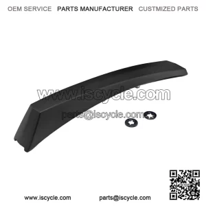 Black Aluminium Front Fender Crest, First Series Vespa PX 125 150 200