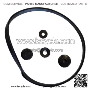 5-Piece Carburettor Box & Fuel Tap Rubber Sealing Kit for Vespa PX & LML.
