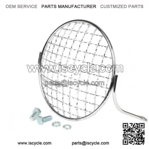Classic Metal Chrome Headlight Grill (Protector) for Vespa PX, LML & T5 125/150/200.