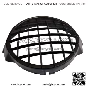 Classic Black Plastic Headlight Grill for Vespa PX 125/150/200 & T5.