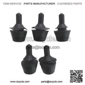 5-Piece Rubber Buffer for Luggage Compartment Lid (12mm) ?C fits Vespa V50, PV, ET3 & PX.