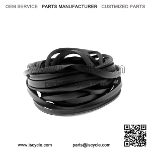 Black Rubber Edge Protection for Piaggio Vespa PX / PE.