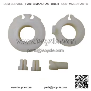 Handlebar Throttle Pulley, Gear Pulley and Cable Stops for LML & VESPA PX.