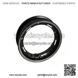 10-Inch Black Alloy Tubeless Wheel Rim for VESPA LML, PX, Sprint & Rally.