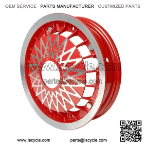 Spoked Split Red Rim (2.10x10) for Vespa PX, T5 & LML.