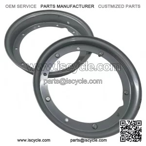Grey OEM Wheel Rim (3.50x10 ?C 225000009) for Piaggio Vespa 50, PK, ET3, GT, GS & PX.