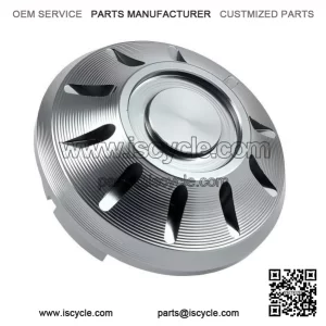 Grey CNC Wheel Nut Cap for Vespa PX (-1984), Rally, Sprint, TS, GT, GTR, GS160 & SS180.