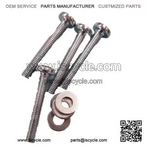 Classic Headset Top Fixing Screw Kit for Vespa PX, LML & T5 ?C Set of 4 Screws with Washers.