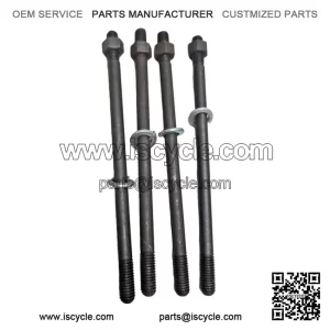 M8 1st Oversize Cylinder Studs & Nuts Kit for Vespa PX 125/150, LML & Smallframe (V50, PV, ET3).