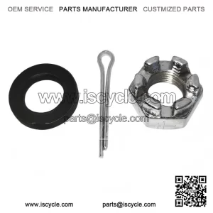 Rear Hub Castle/Castellated Nut with Washer & Pin for Vespa PX Mk1 125/150/200.