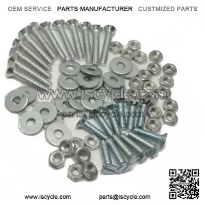 Floor Runner Screw Fixing Kit (Bolts, Nuts & Washers) for Vespa PX & LML Scooters.