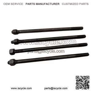 4-Pack Cylinder Barrel Holding Stud Kit (175mm) for Vespa PX200, P200 & Rally 200.