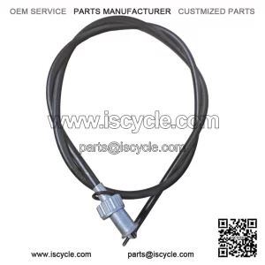 Complete Black Screw-On Type Speedo Cable (Inner & Outer) for Early Vespa PX & LML.