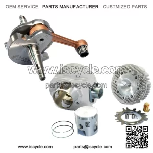 177cc Aluminium Cylinder Kit + Early Engine Shaft for VESPA PX 125.