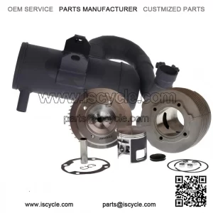 Aluminum Magnycours 177cc Cylinder Kit + Touring Exhaust for Vespa PX 125.