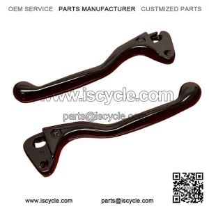 Sports Black Dog Leg Clutch & Front Brake Levers for VESPA PX, PE & T5 (1977-1998).