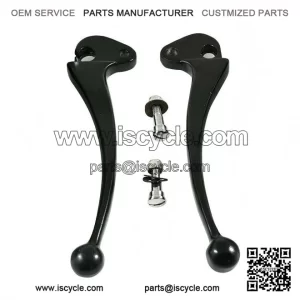 Black Clutch & Brake Lever Set (Non-Disc Model) for VESPA PX, LML, STAR & STELLA.