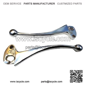 Silver Chrome Brake & Clutch Lever Set for Vespa PX, PX125, PX150, LML & Stella.