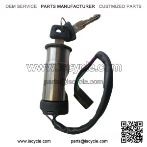 Complete Steering/Ignition Lock Assembly (4-Wire DC) with Key for VESPA PX & LML.
