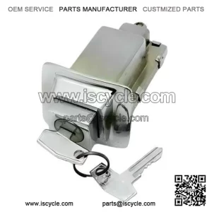 Chrome Plated Seat Lock with 2 Keys ?C Compatible with Vespa PX & PE Models.