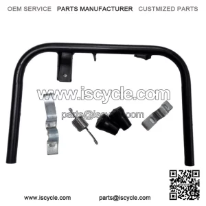 Classic Black Centre Stand with Shoes & Brackets for VESPA PX, LML 2T & T5.