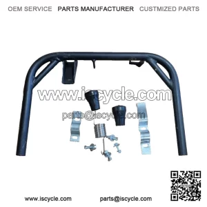 Black Center Stand (10") with Extra Thick Tube ?C Highly Reinforced Kit for VESPA PX & LML.