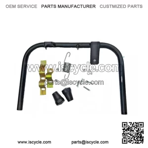 Black 10" Centre Stand with Fixings, Boots & Screws for Vespa PX & LML.