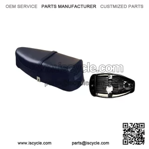 Black Seat with Springs (1 Series ?C Iron Frame) for Vespa PX 125/150/200 ?C Piaggio.