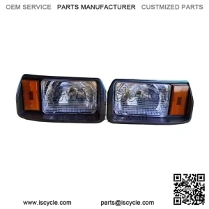 Club Car DS Golf Cart Headlights, Left and Right, Direct Fit Style