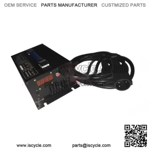 48V 15 AMP Golf Cart Battery Charger for Club Car, 48 Volt Round 3 Pin Plug