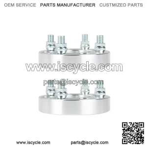 2Pcs 1 Inch Golf Cart Wheel Spacers, 1/2x20 Studs, 62mm Hub Bore, 4x4 Bolt Pattern